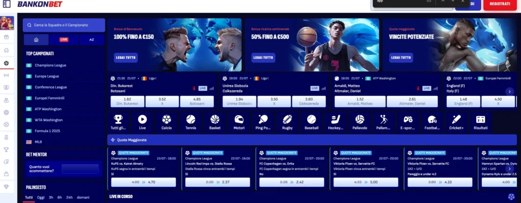 Bankonbet Scommesse sportive